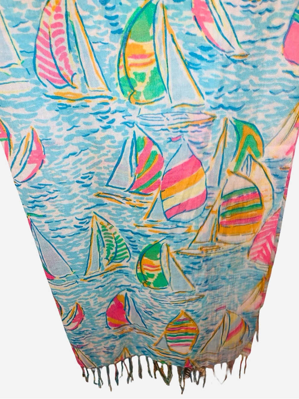 Lilly Pulitzer You Gotta Regatta Murfee Silk Cashmere Scarf